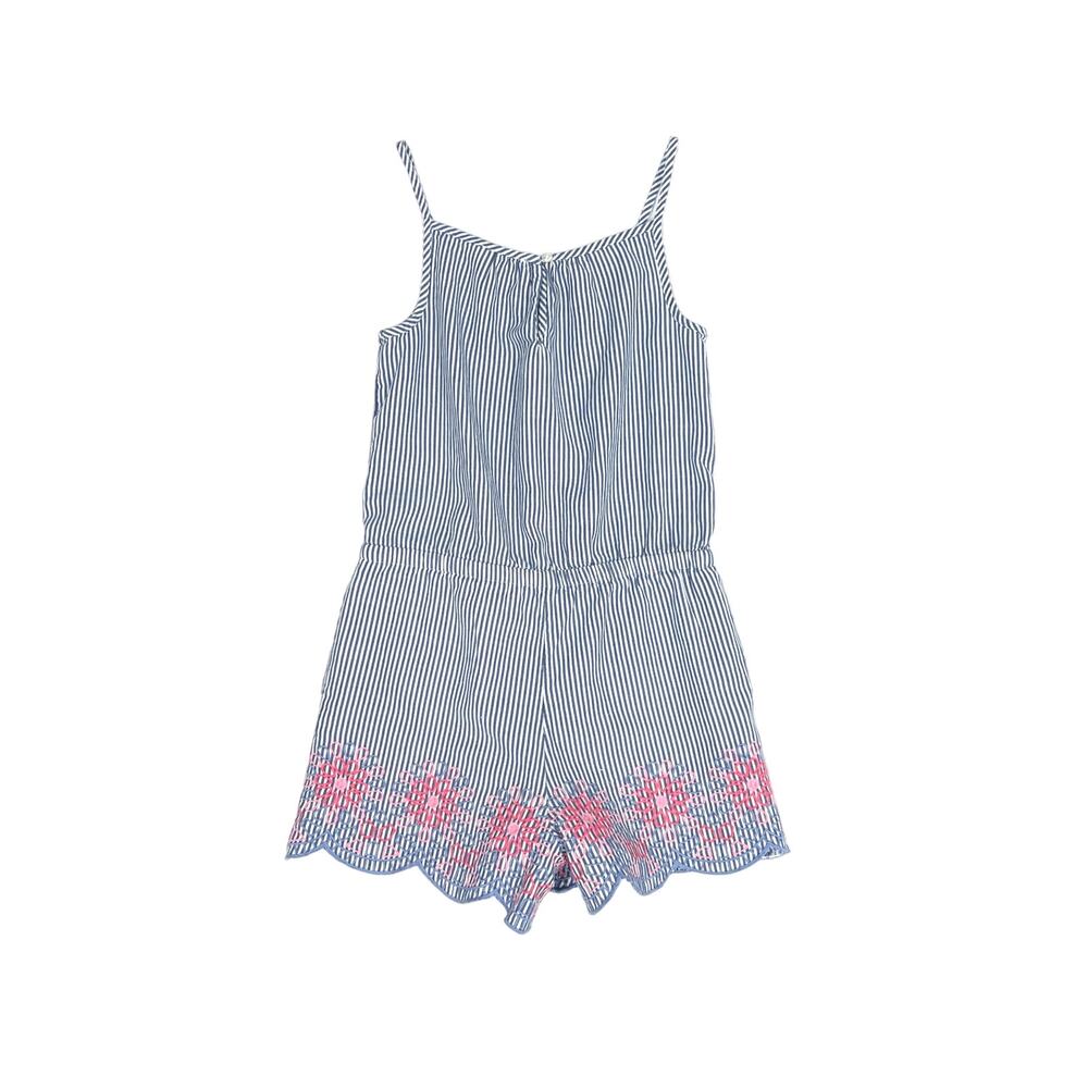 Vineyard Vines Girls Embroidered Seersucker Romper - Picture 2 of 4